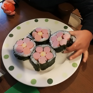 簡単華やか! お花の飾り寿司